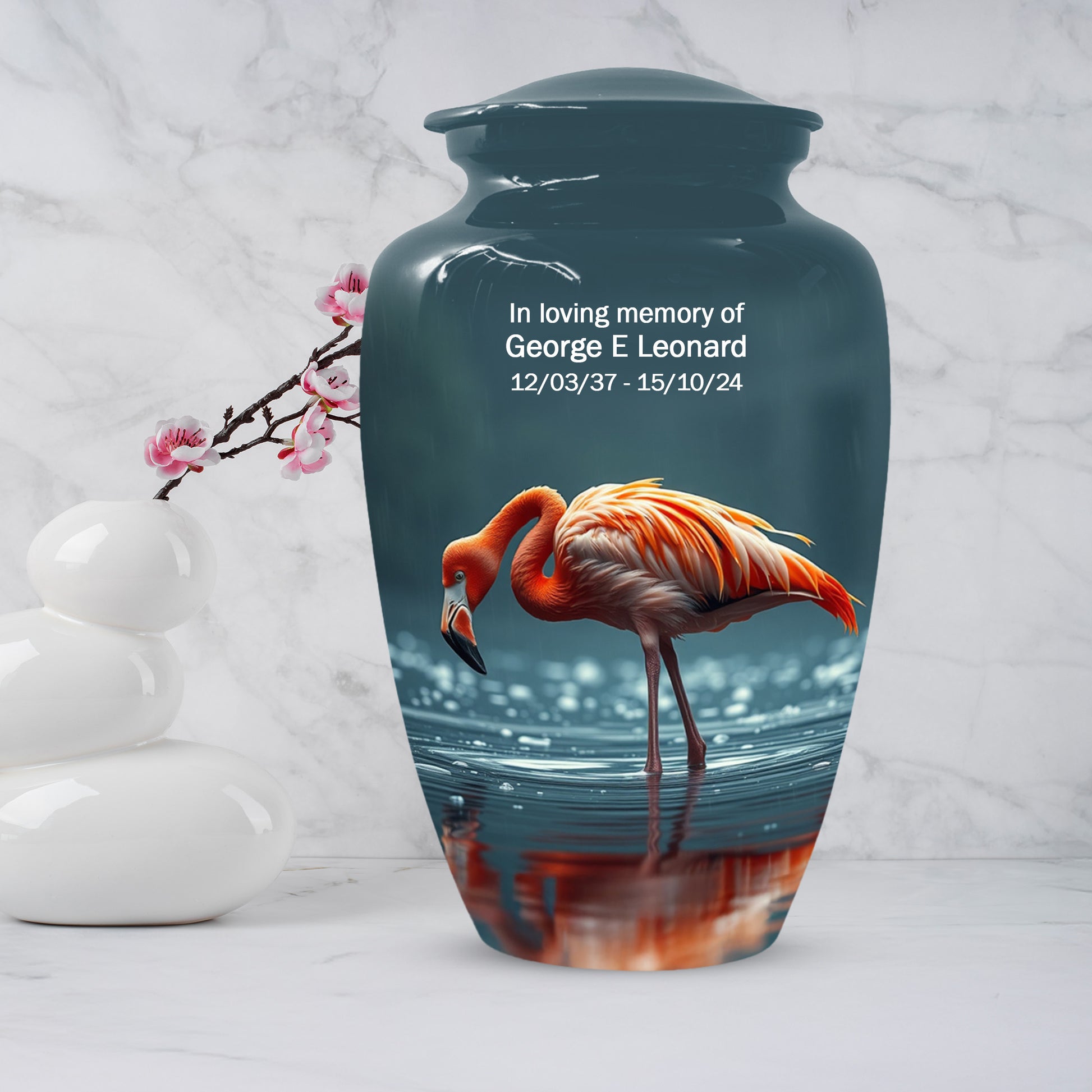Flamingo Cremation Urn for Ashes – Custom Bird Memorial Urns for Adults