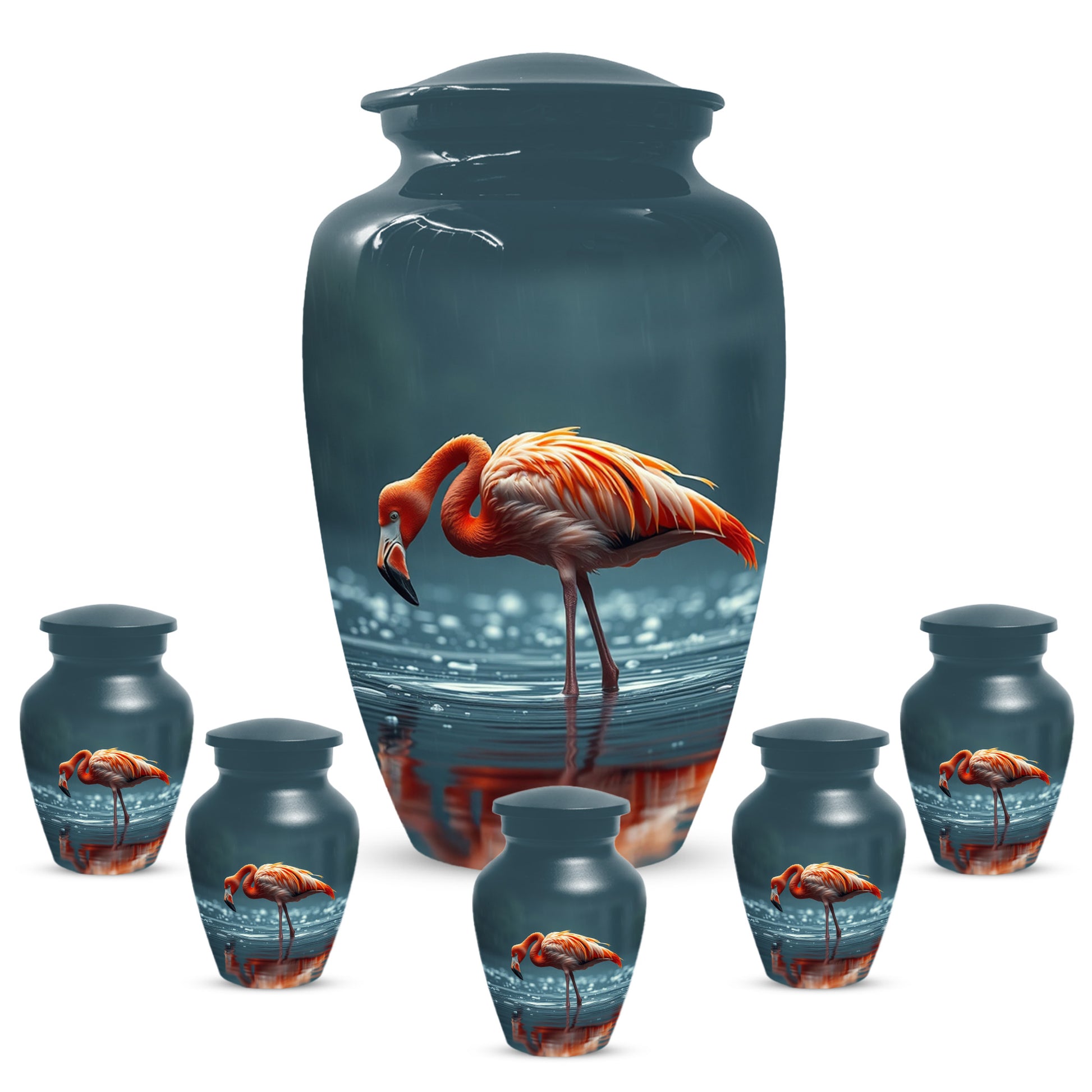 Flamingo Cremation Urn for Ashes – Custom Bird Memorial Urns for Adults