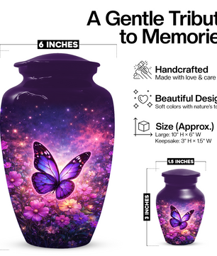 Butterfly Urn for Mom | Butterfly Large  Urns for Human Ashes |Adult Female Cremation Urn