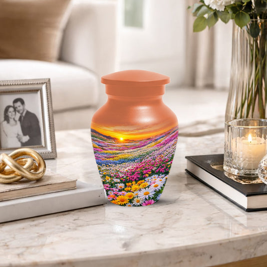 Flower Meadow Urn for Mom - Beautiful Floral Cremation Urns for Women