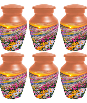 Flower Meadow Urn for Mom - Beautiful Floral Cremation Urns for Women