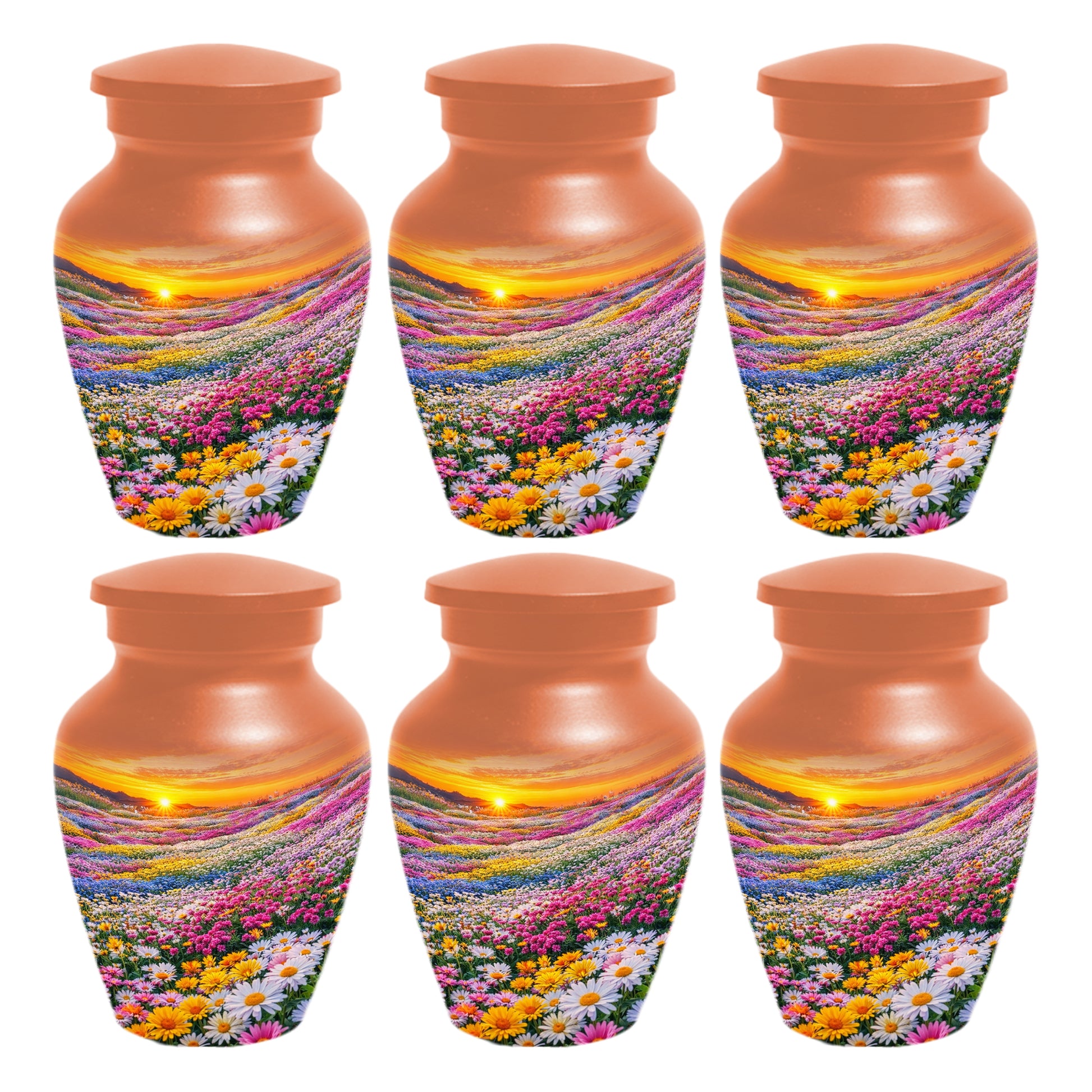Flower Meadow Urn for Mom - Beautiful Floral Cremation Urns for Women