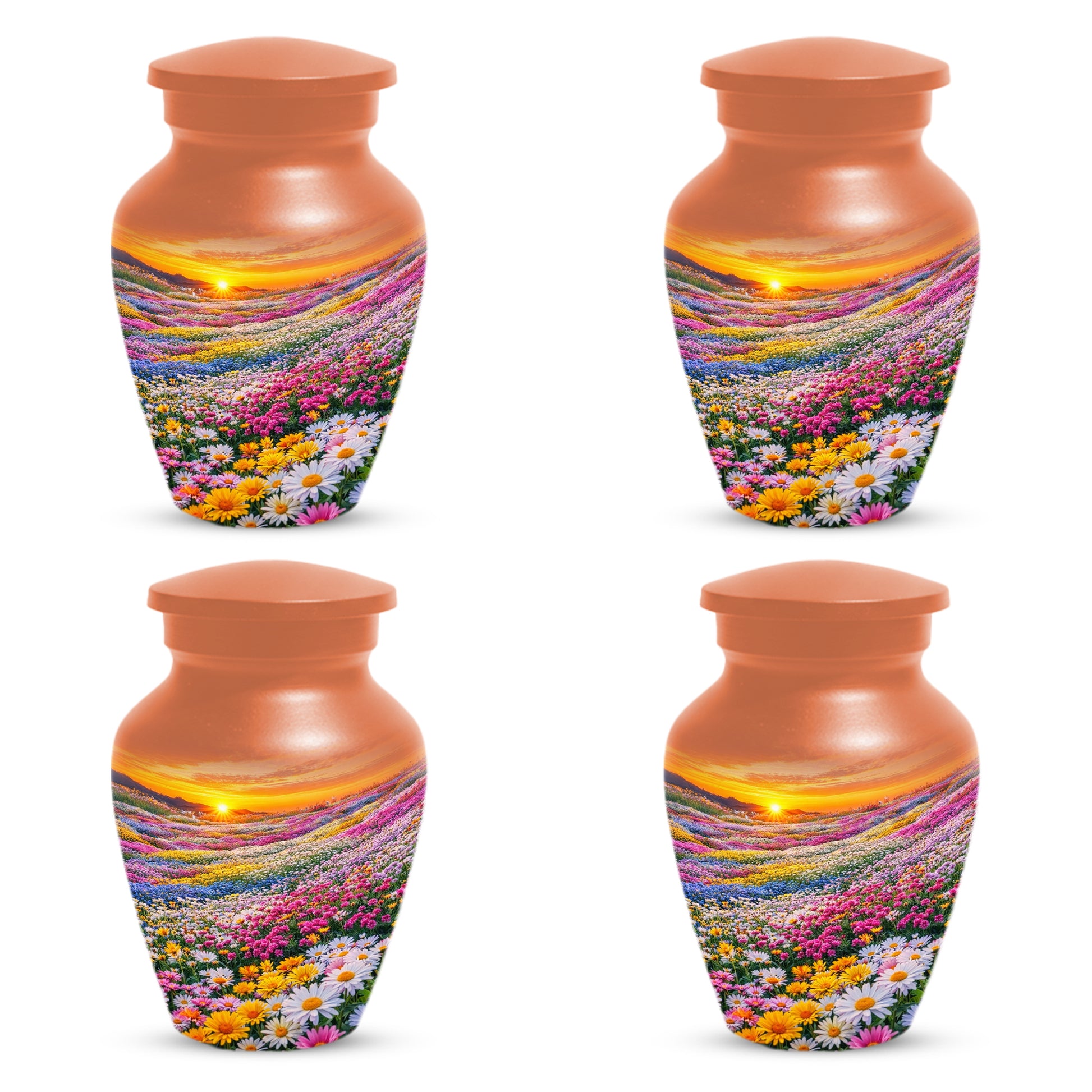 Flower Meadow Urn for Mom - Beautiful Floral Cremation Urns for Women
