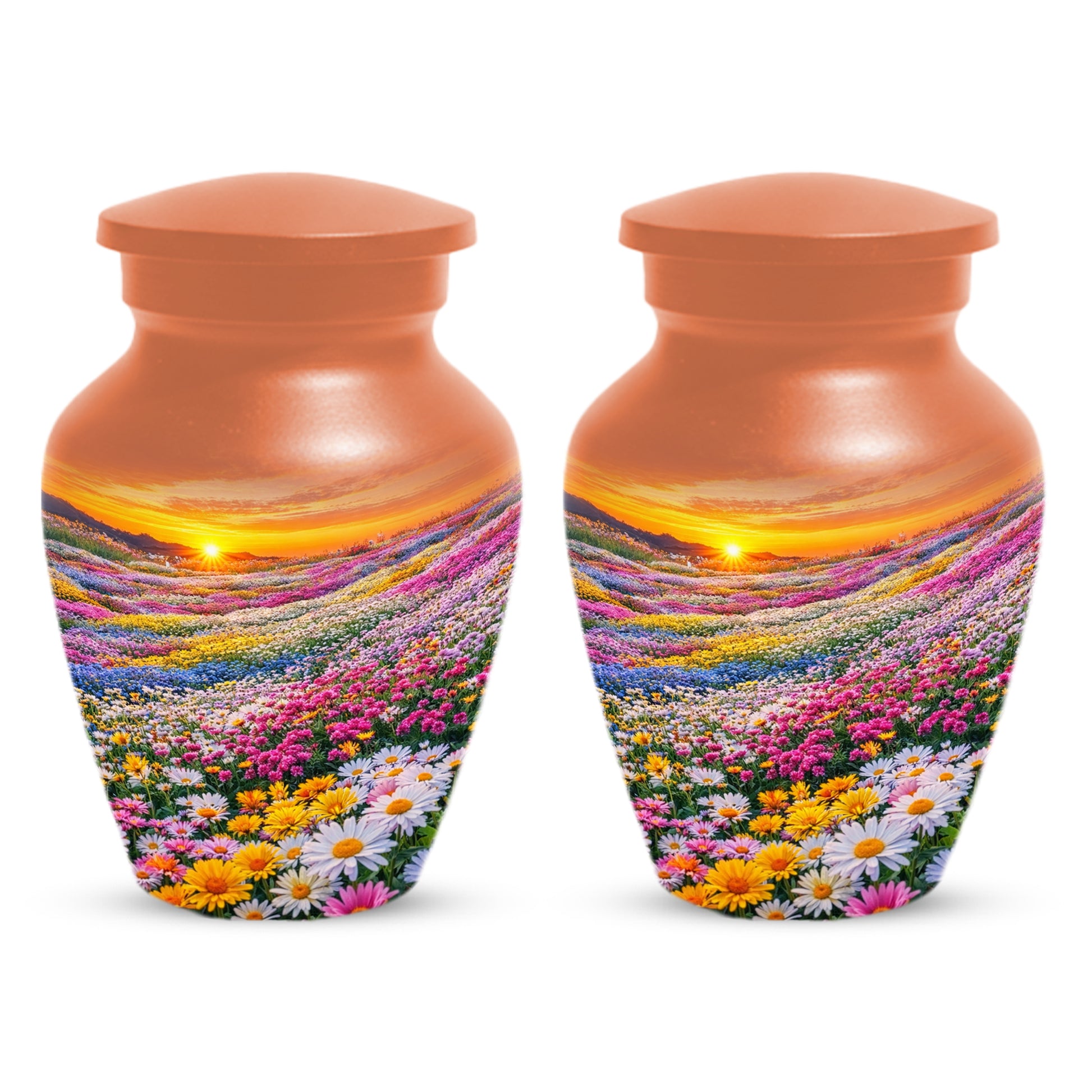 Flower Meadow Urn for Mom - Beautiful Floral Cremation Urns for Women