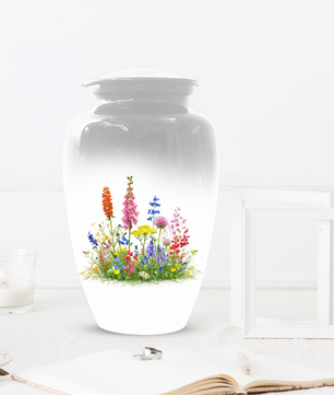 Wildflower Cremation Urn | Custom Memorial Urn for Human Ashes