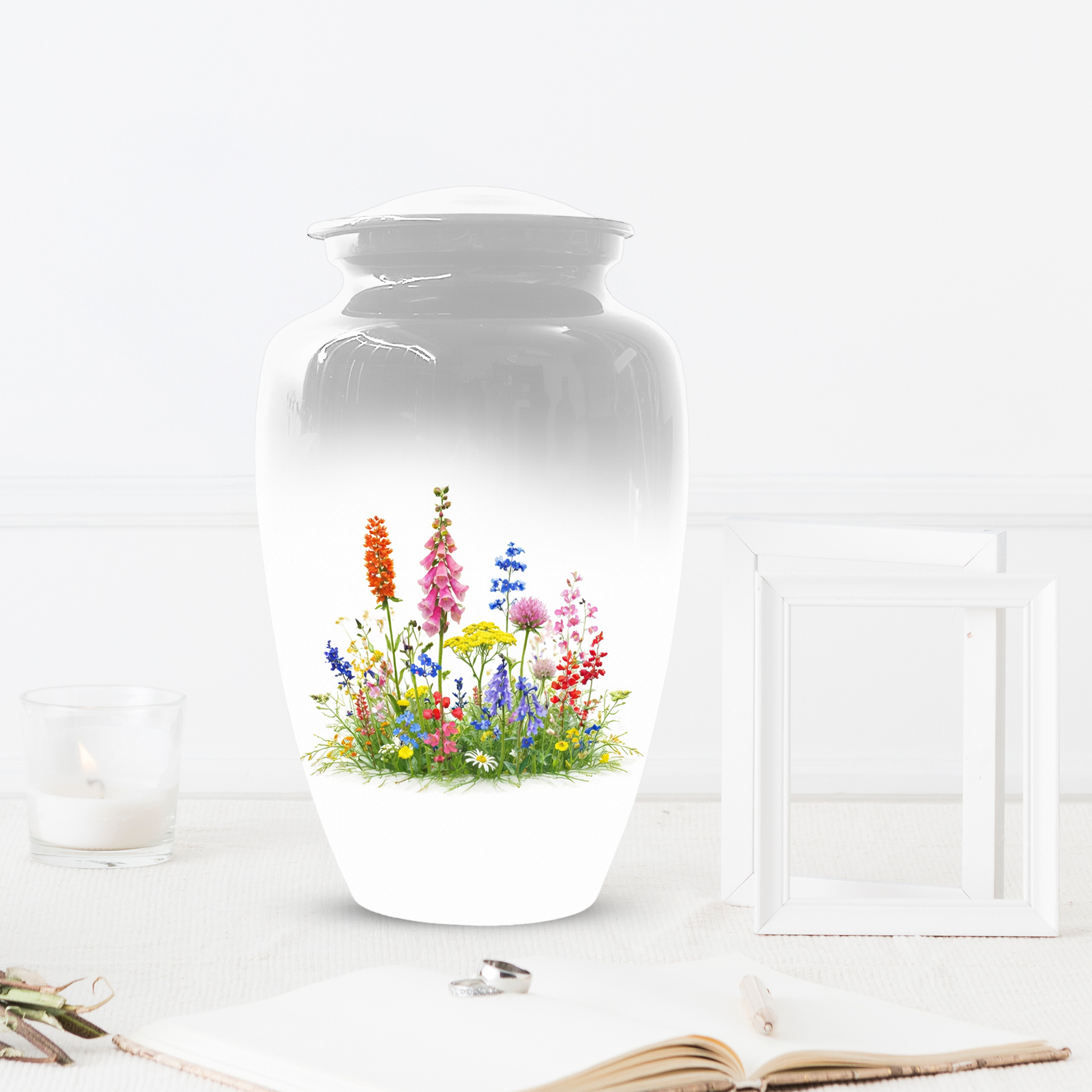 Wildflower Cremation Urn | Custom Memorial Urn for Human Ashes