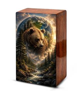 Bear Cremation Urn For Human Ashes - Animal Keepsake Urns For Male and Female