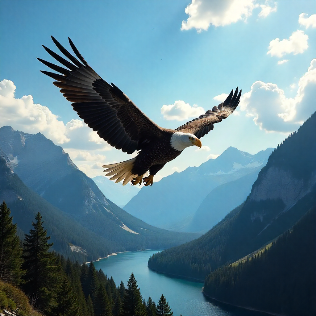 Flying Eagle Urn for Human Ashes | Majestic Eagle Adult Cremation Urn