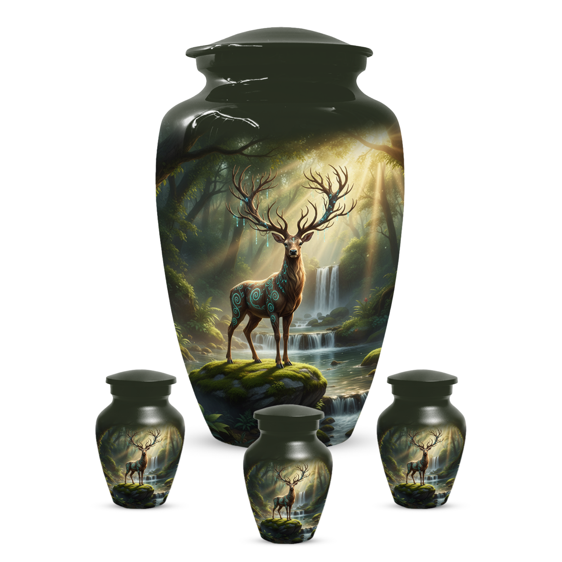 Majestic Deer Cremation Urn for Ashes – Forest Wildlife Adult Funeral Urns