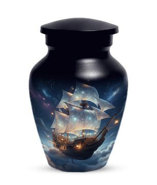 Nautical Ship Urns for Dad –  Sailing Ship Memorial Urn for Father Ashes