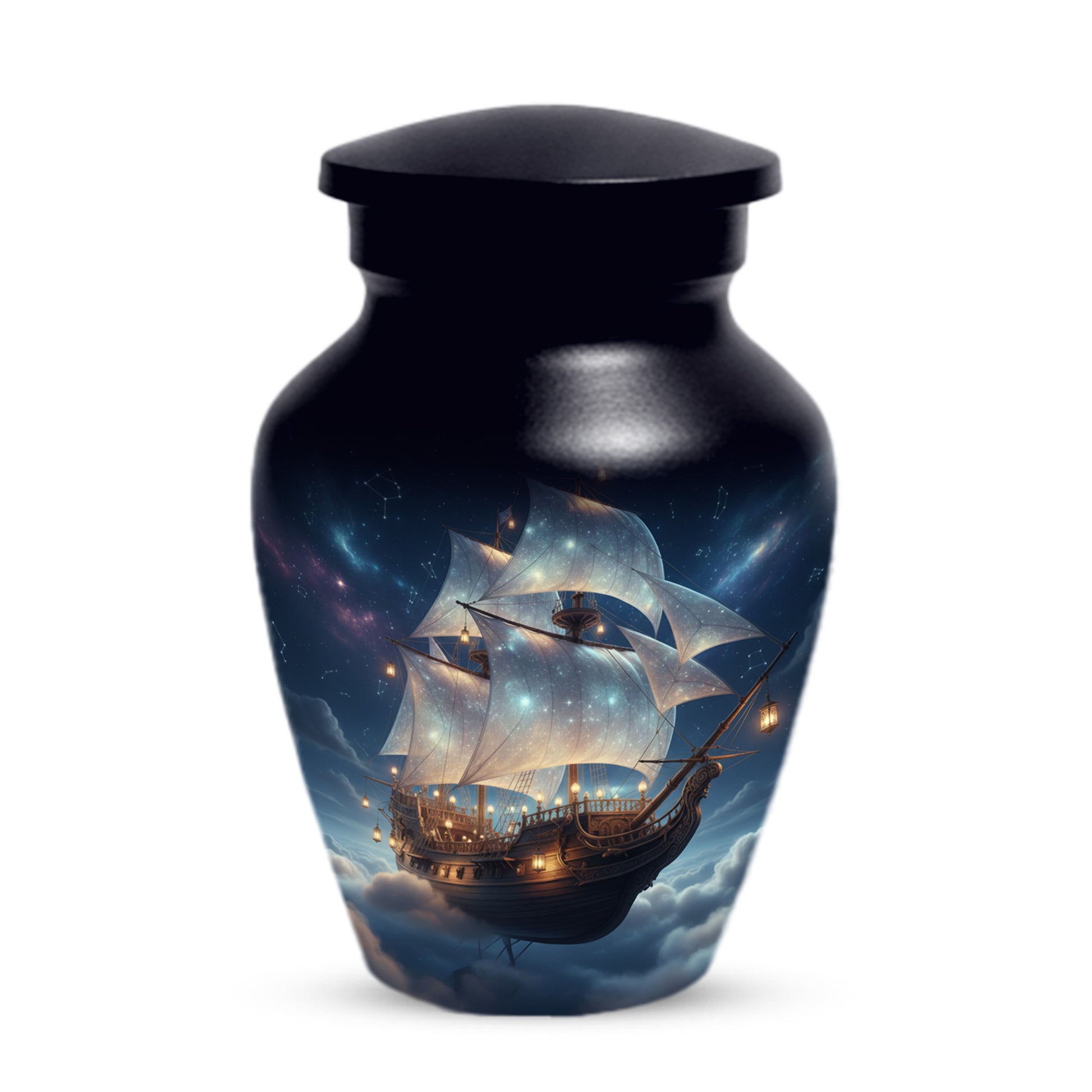Nautical Ship Urns for Dad –  Sailing Ship Memorial Urn for Father Ashes