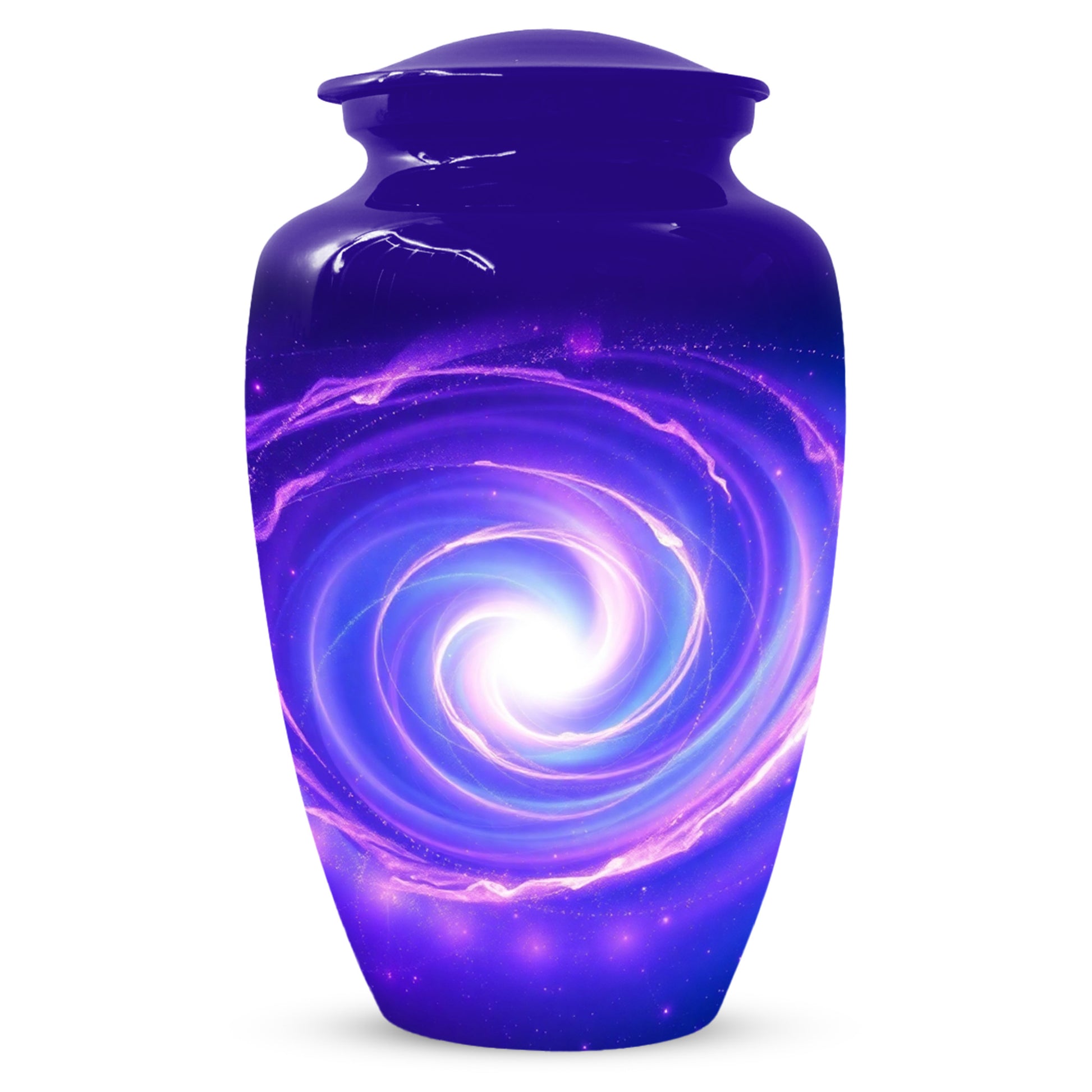 Galaxy Urn for Mom – Personalized Purple Galaxy Cremation Urns for Ashes