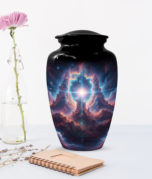 Celestial Adult Urn for Ashes -  Galaxy Memorial Cremation Urns | Personalized Funeral Keepsake