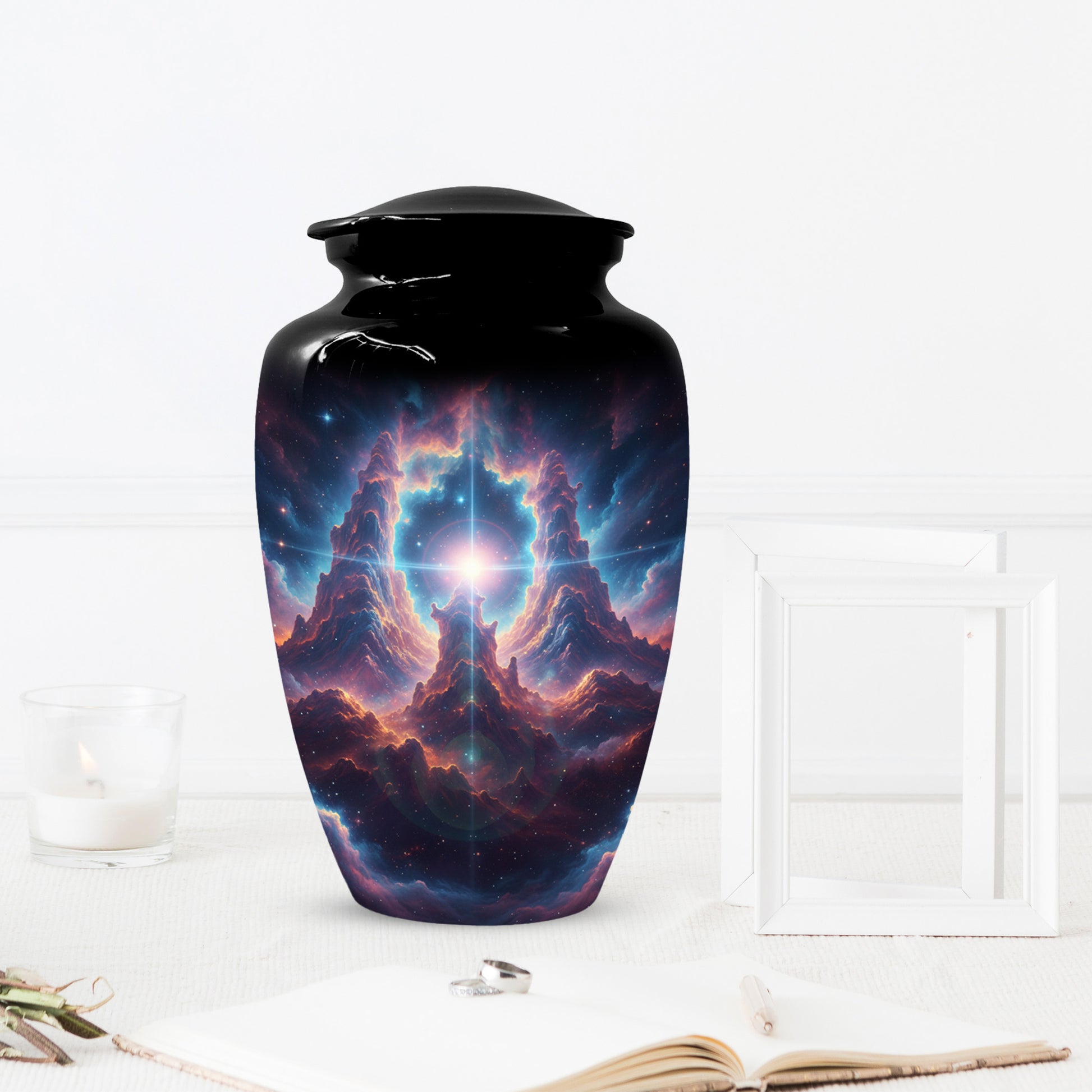 Celestial Adult Urn for Ashes -  Galaxy Memorial Cremation Urns | Personalized Funeral Keepsake