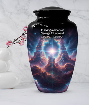 Celestial Adult Urn for Ashes -  Galaxy Memorial Cremation Urns | Personalized Funeral Keepsake