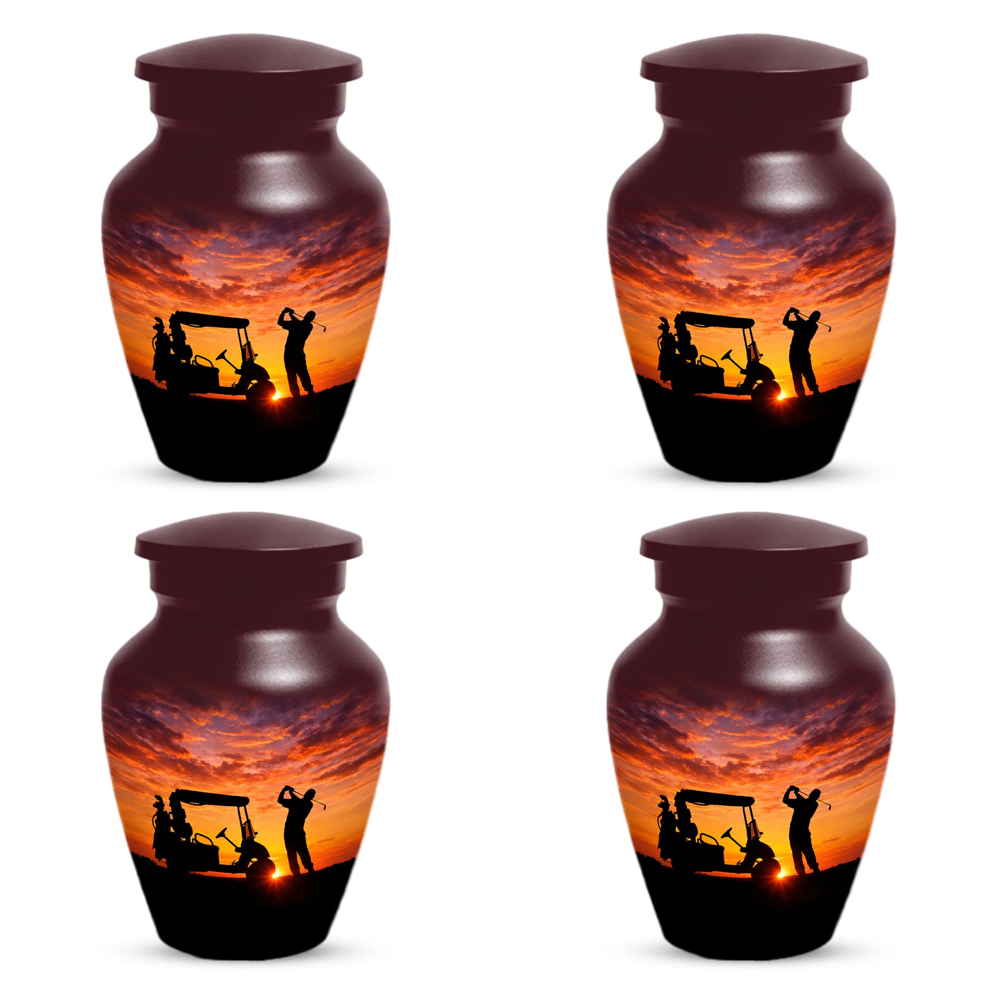 Golf Memorial Urn for Father – Personalized Golf Cremation Urns for Ashes