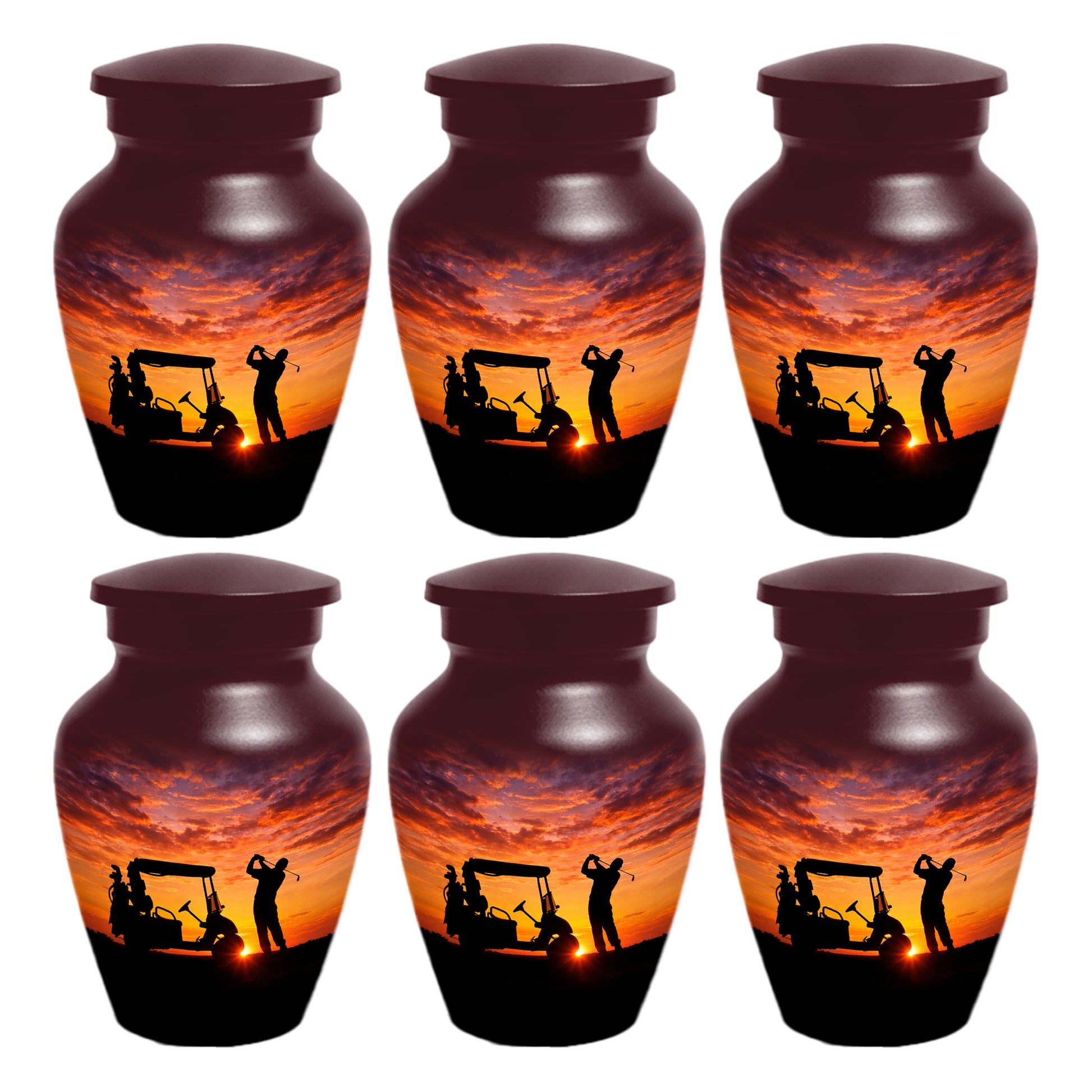 Golf Memorial Urn for Father – Personalized Golf Cremation Urns for Ashes