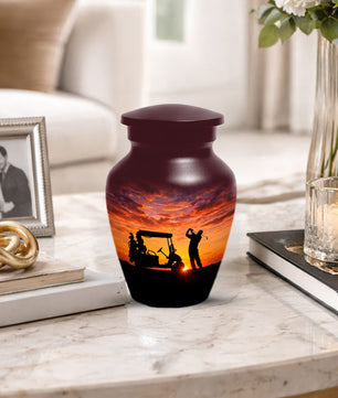 Golf Memorial Urn for Father – Personalized Golf Cremation Urns for Ashes