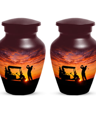Golf Memorial Urn for Father – Personalized Golf Cremation Urns for Ashes