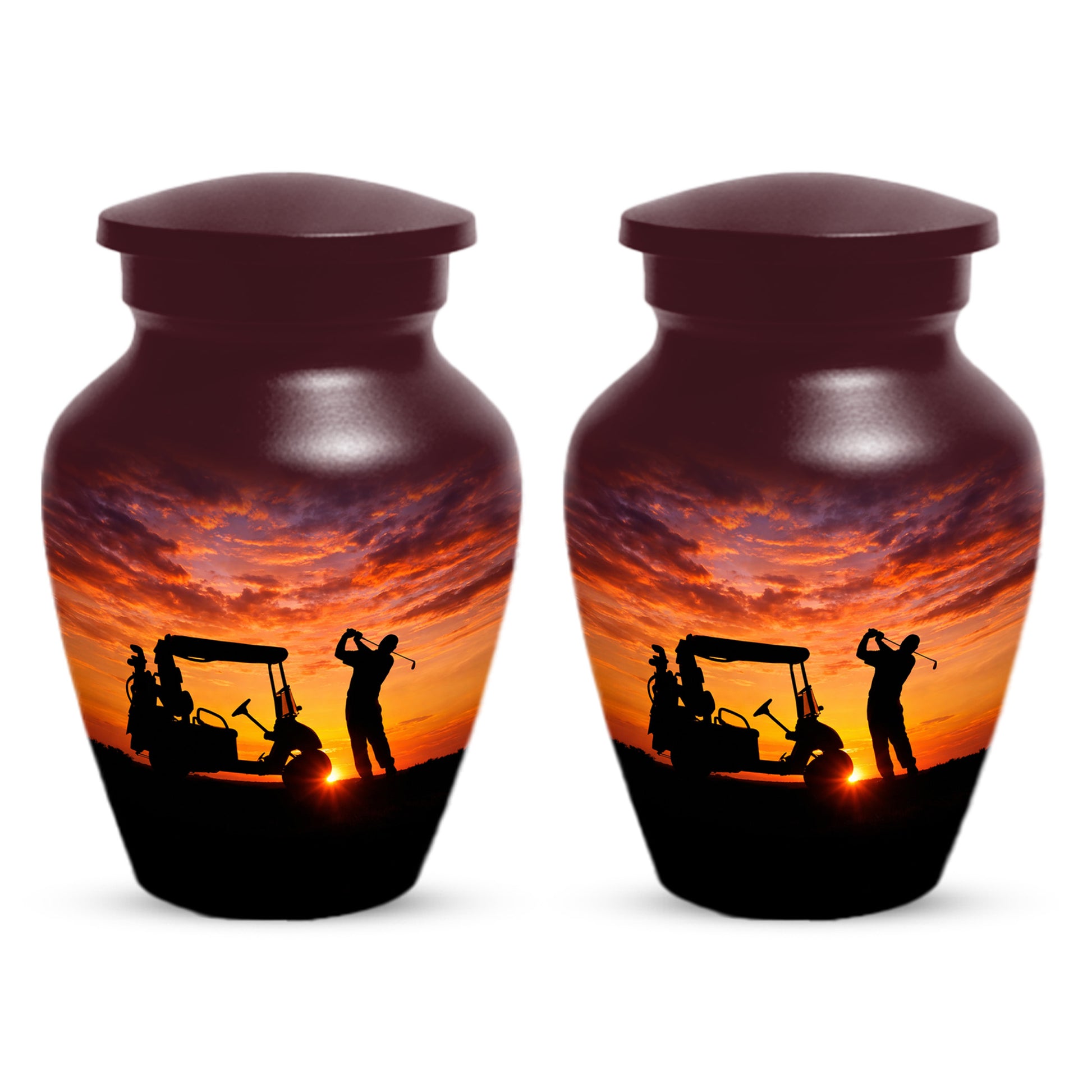 Golf Memorial Urn for Father – Personalized Golf Cremation Urns for Ashes