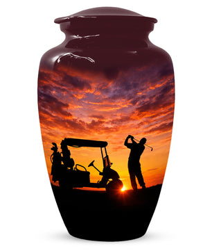 Golf Memorial Urn for Father – Personalized Golf Cremation Urns for Ashes