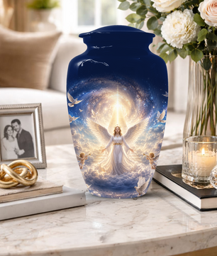 Angel  Cremation  Urn for Ashes - Heavenly Memorial  Keepsake for Women