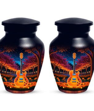 Guitar Cremation Urn for Ashes - Personalized Music Memorial for Mother