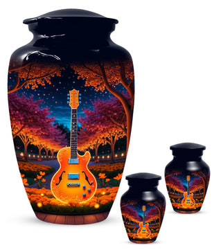 Guitar Cremation Urn for Ashes - Personalized Music Memorial for Mother