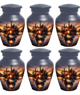 Guitar  Keepsake Urn for Dad -  Personalized Music Memorial Cremation Urns for Men