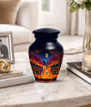 Guitar Cremation Urn for Ashes - Personalized Music Memorial for Mother