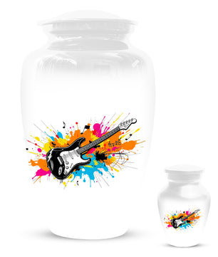 Guitar Cremation Urn for Dad – Custom Music Memorial Keepsake Urns  for Ashes