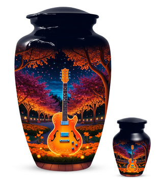 Guitar Cremation Urn for Ashes - Personalized Music Memorial for Mother