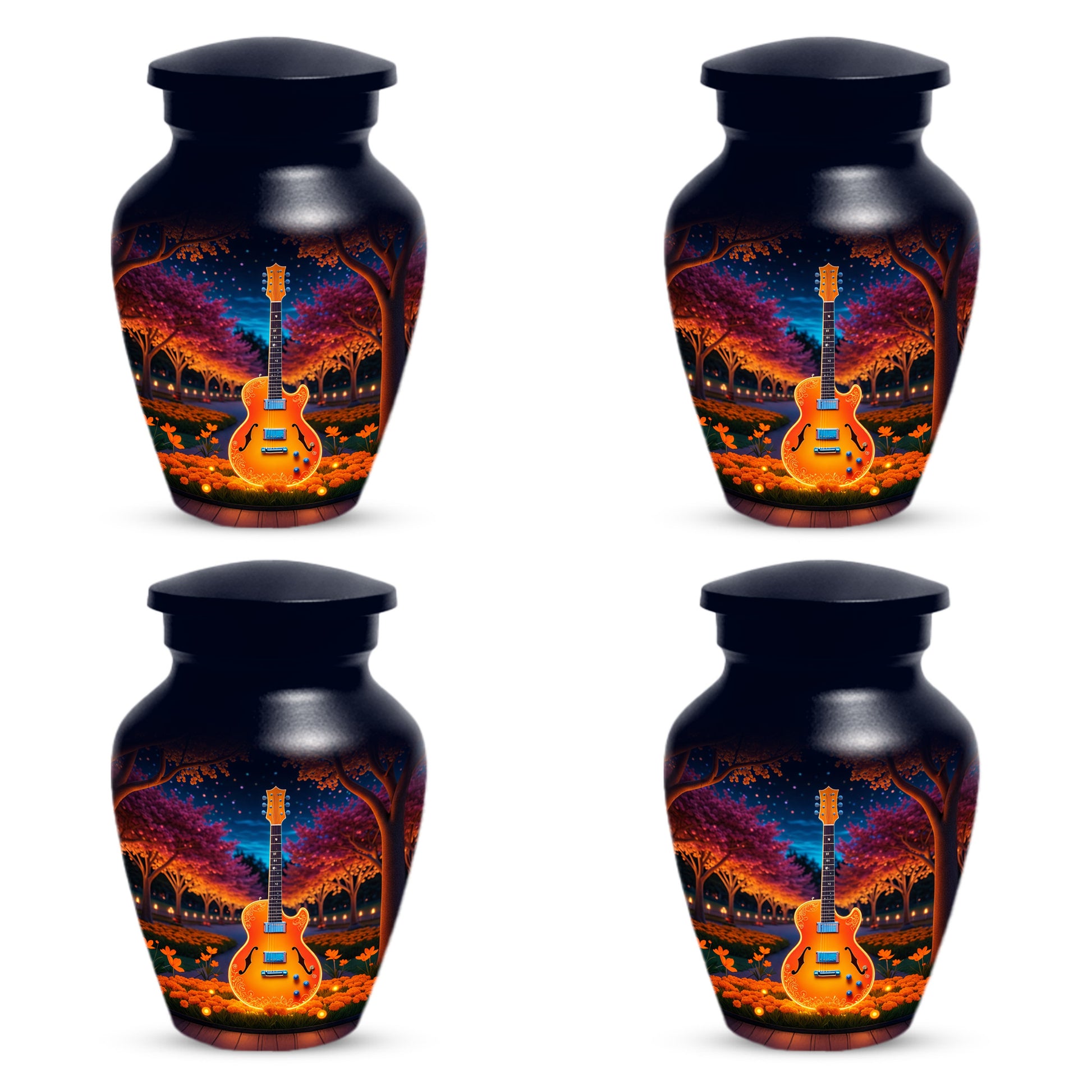 Guitar Cremation Urn for Ashes - Personalized Music Memorial for Mother