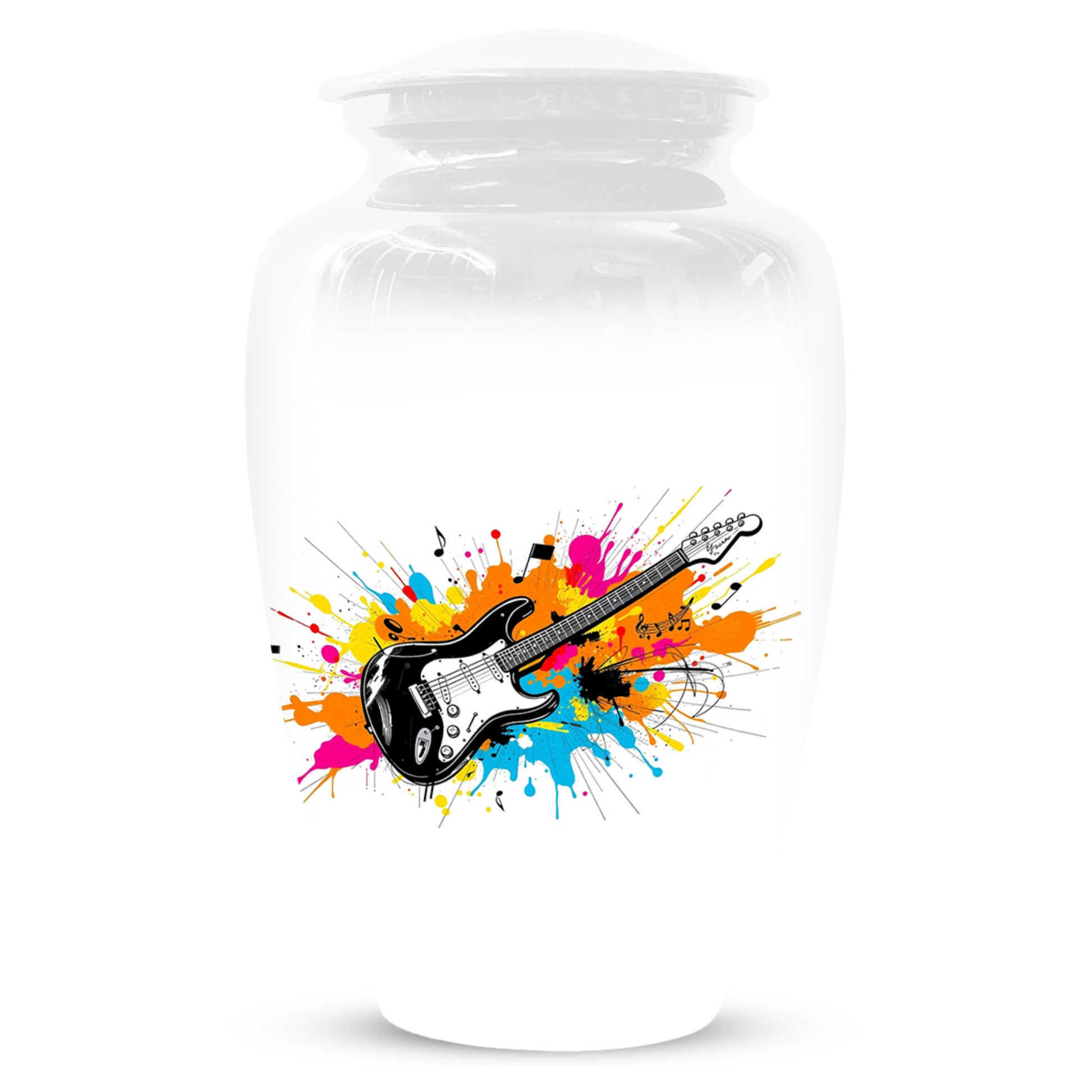 Guitar Cremation Urn for Dad – Custom Music Memorial Keepsake Urns  for Ashes
