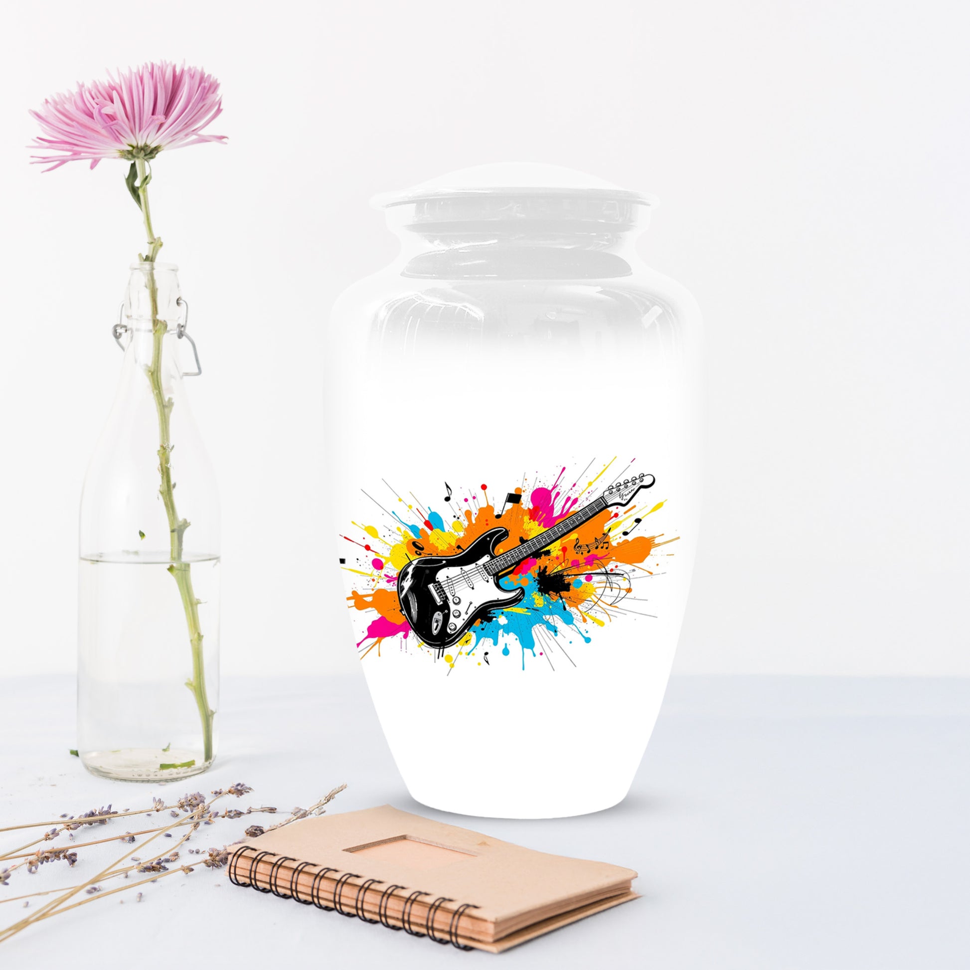 Guitar Cremation Urn for Dad – Custom Music Memorial Keepsake Urns  for Ashes