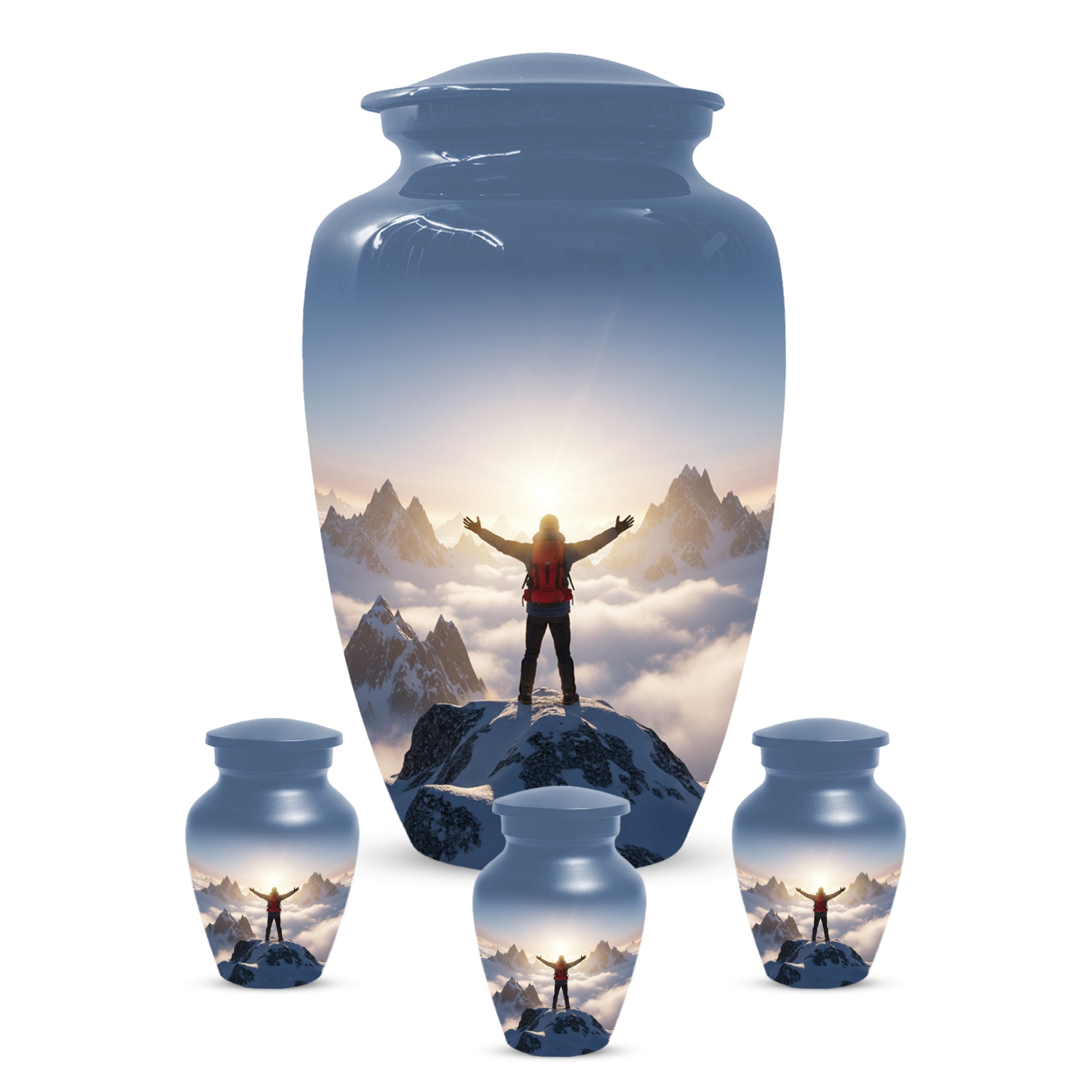 Mountain Adventure Adult Urn for Human Ashes | Personalized Adult Cremation Urn