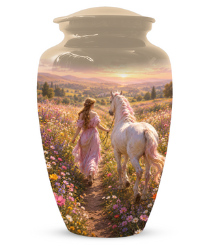 Horse Cremation Urn for Ashes -  Personalized Memorial Keepsake for Mom
