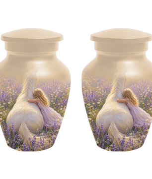 Horse Cremation Urn for Ashes - Personalized Equestrian Memorial for Mom