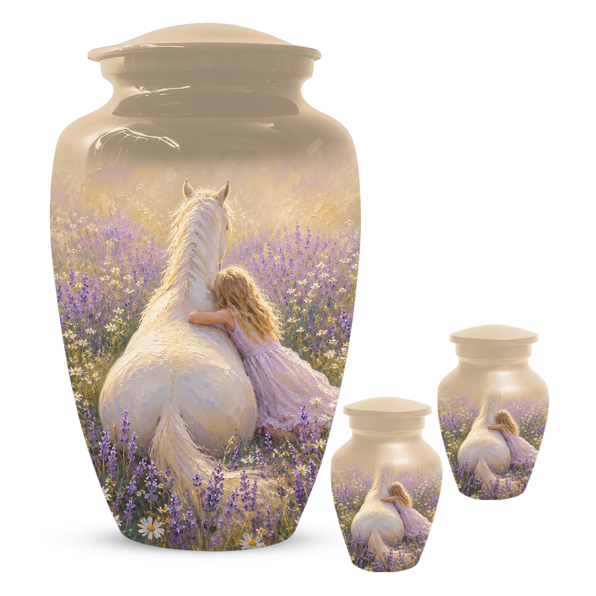 Horse Cremation Urn for Ashes - Personalized Equestrian Memorial for Mom