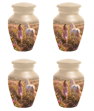 Horse Cremation Urn for Ashes -  Personalized Memorial Keepsake for Mom