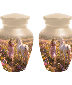 Horse Cremation Urn for Ashes -  Personalized Memorial Keepsake for Mom