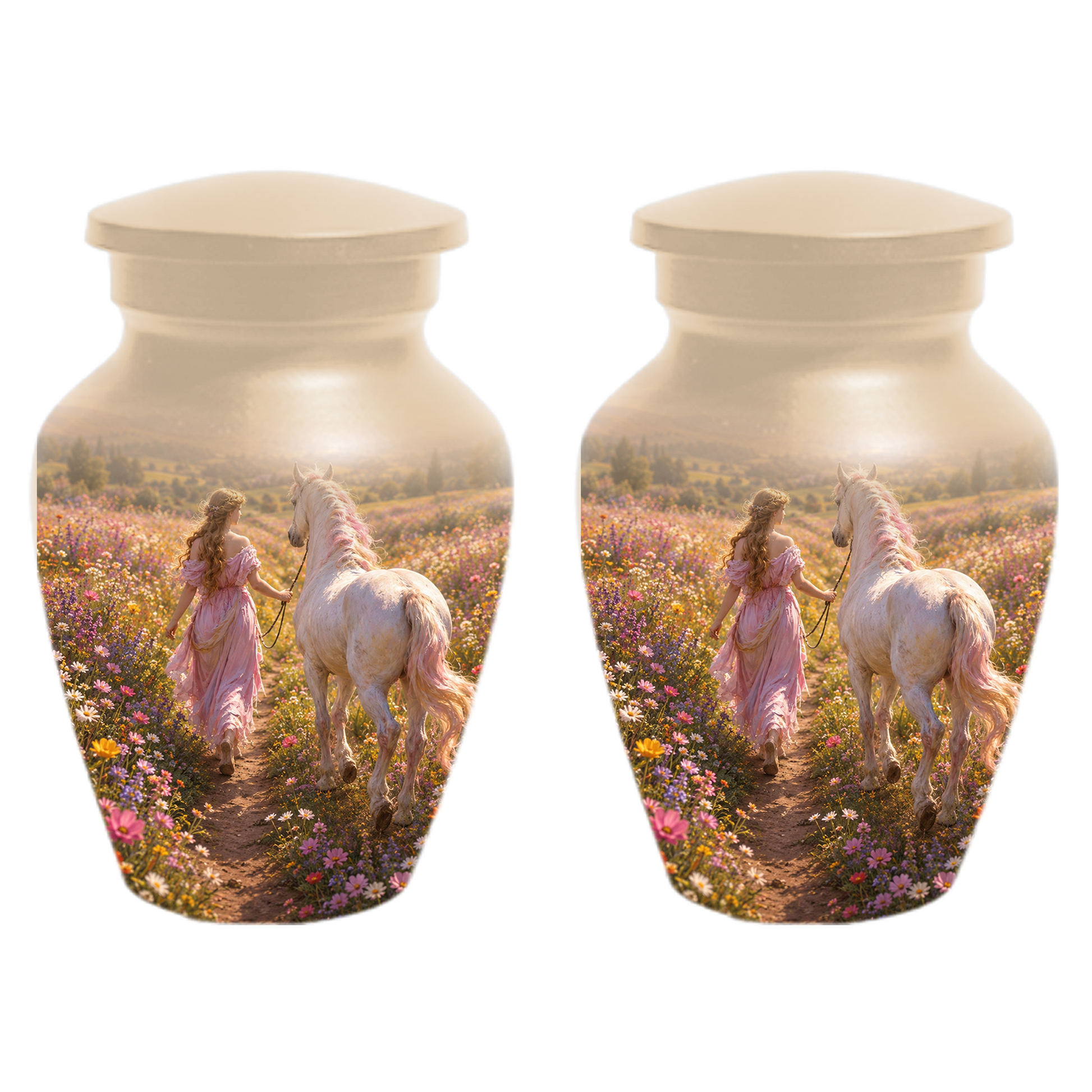 Horse Cremation Urn for Ashes -  Personalized Memorial Keepsake for Mom