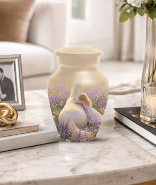 Horse Cremation Urn for Ashes - Personalized Equestrian Memorial for Mom