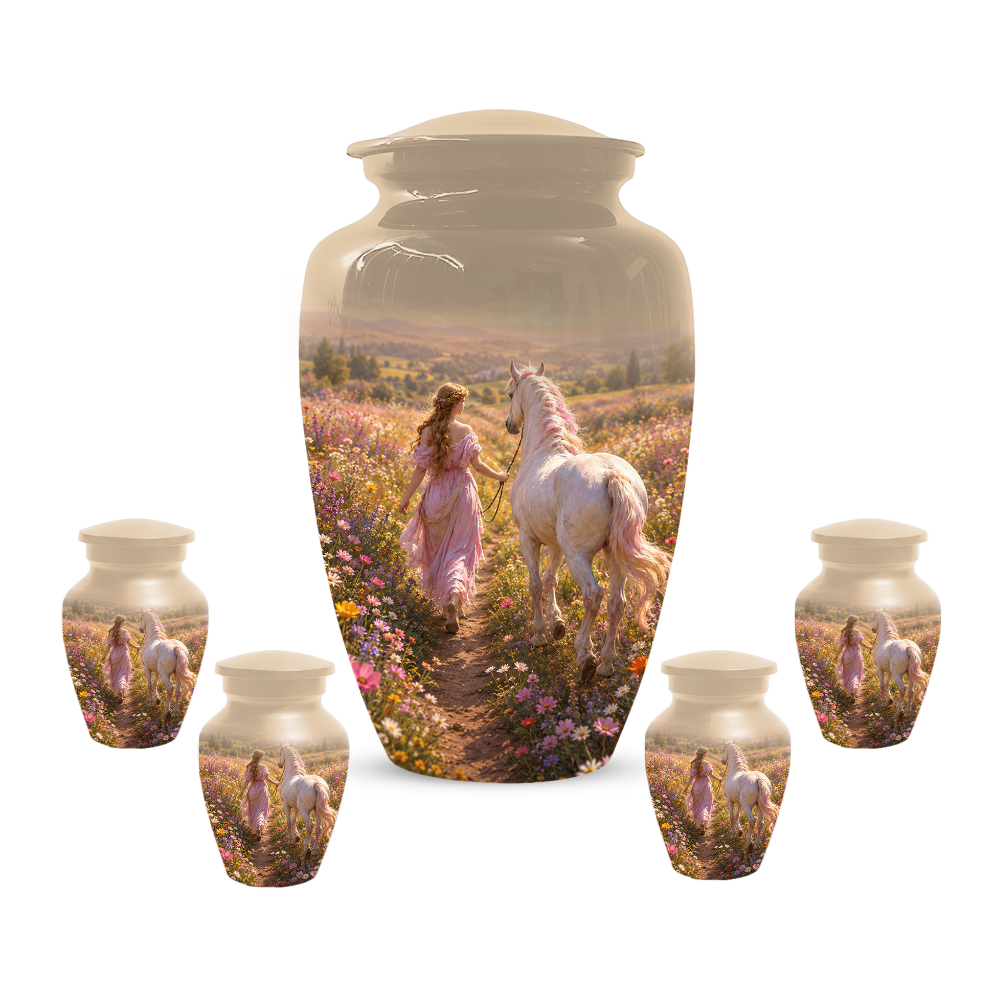 Horse Cremation Urn for Ashes -  Personalized Memorial Keepsake for Mom