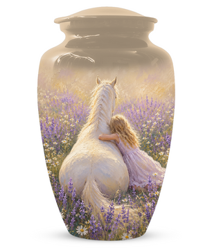 Horse Cremation Urn for Ashes - Personalized Equestrian Memorial for Mom