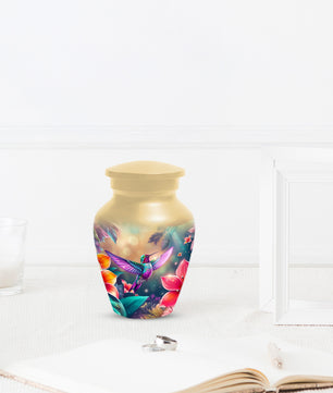 Personalized Hummingbird Urn for Ashes – Cusn, Adult Cremation Hummingbird Memorial Funeral Urn for Human Ashes