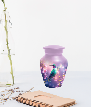 Hummingbird Urn for Mom, Custom Cremation Urn for Human Ashes