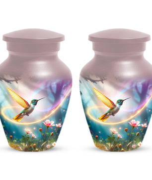 Personalized Hummingbird Urn for Mom – Custom Hummingbird Cremation Urns for Ashes