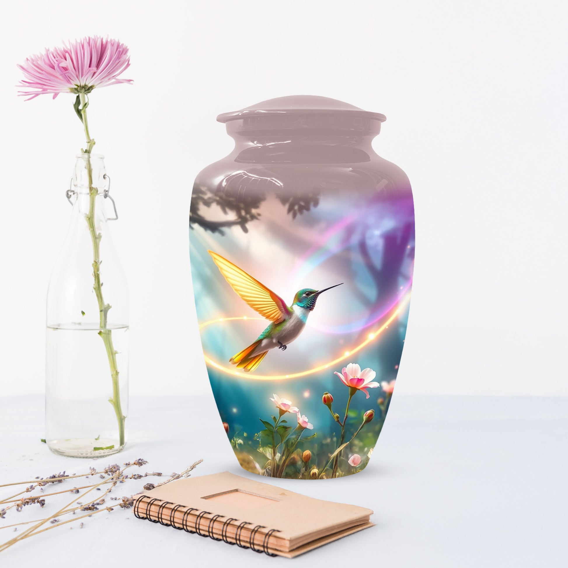 Personalized Hummingbird Urn for Mom – Custom Hummingbird Cremation Urns for Ashes