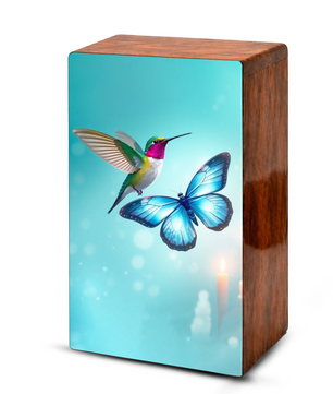 Hummingbird and Butterfly Urn for Ashes, Memorial Urns for Mom